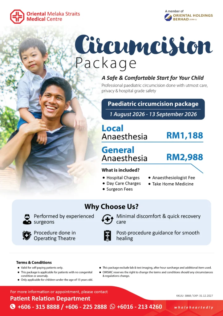 Paediatric Circumcision Package from 1 Aug to 13 Sep 2026